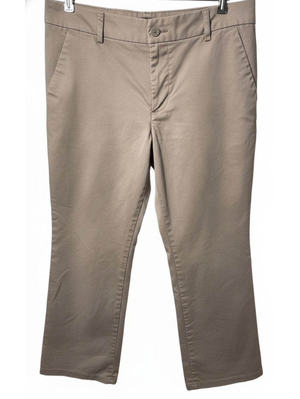 Lee Khaki Dress Pants Womens Size 14 Tan Beige Wide Leg Minimalist Basic Career